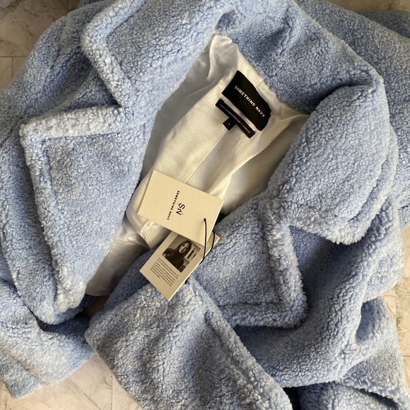 NEW Something Navy Teddy Faux Fur Coat - Picture 3 of 6